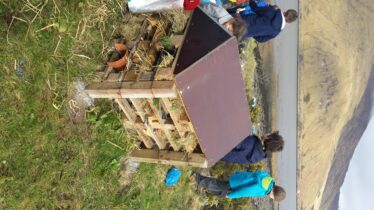 Bug Hotel made by the students of Leenaun National School | Elaine O'Riordan