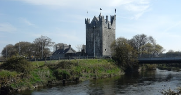 Claregalway Castle from the Clare River