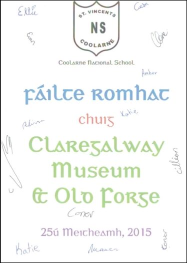 Coolarne Welcome Sign