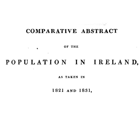 Censuses of Ireland for 1821 and 1831