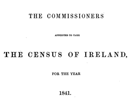 Census of Ireland for the Year 1841