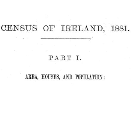 Census of Ireland for the Year 1881