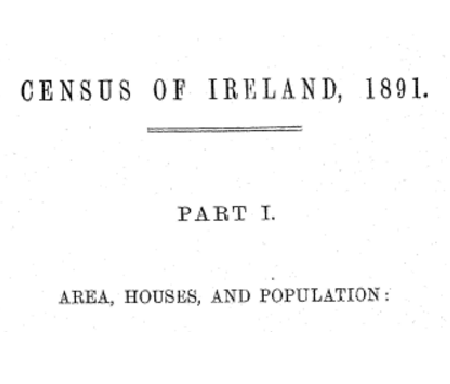 Census of Ireland for the Year 1891