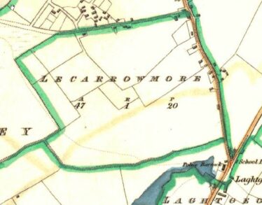 Lecarrowmore 6" OS 1840's Map
