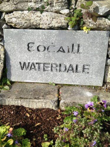 Waterdale Name Stone, 1996 | Josette Farrell, Claregalway.info