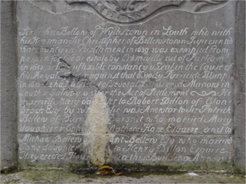 Inscription on Bellew monument | Christy Cunniffe