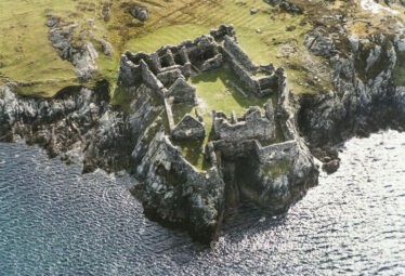 Cromwell's Barrack Port Island Inishbofin Co. Galway Ireland SMR Number: GA009D023 Aerial view. OSI Aerial Survey 1983-4 | www.archaeology.ie