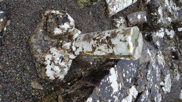 Central pillar reconstructed from loose fragments. | Christy Cunniffe