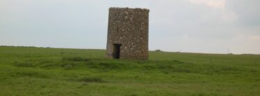 Moylough windmill set on a raised circular platform. | Christy Cunniffe