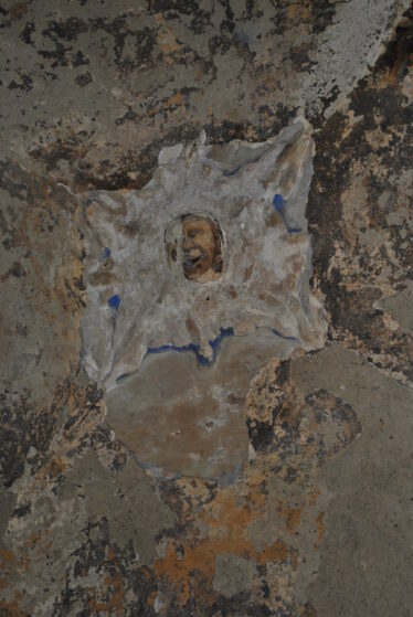 Painted detail in vaulted ceiling of the towerhouse. | Christy Cunniffe