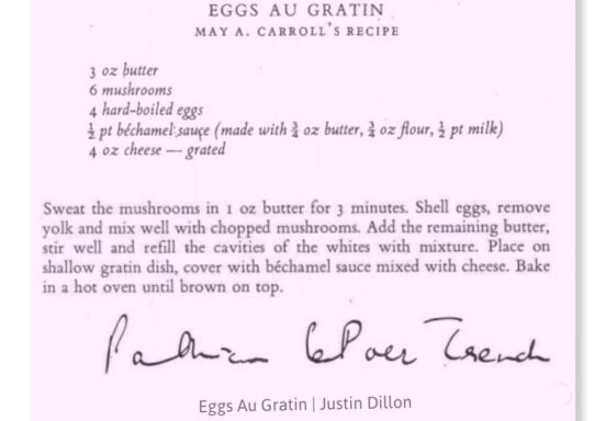 Eggs Au Gratin and Game Pie