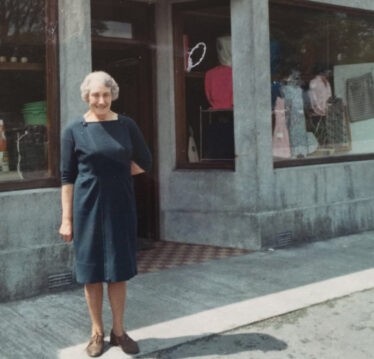 Cissie Raftery, (nee Glynn) at Raftery's Store,  | Lilian Higgins