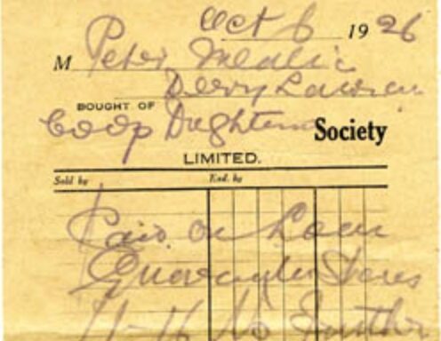 Oughterard Co-op Receipt 1926