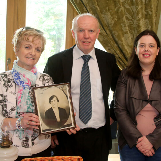Galway Gastronomic Heritage Day 18 Ann and Tom Mulroe McGuigan and Barbara Conroy from Cornamuna at the Galway's Gastronomy Project launch organised by Galway County Heritage at Claregalway Castle.
| Hany Marzouk