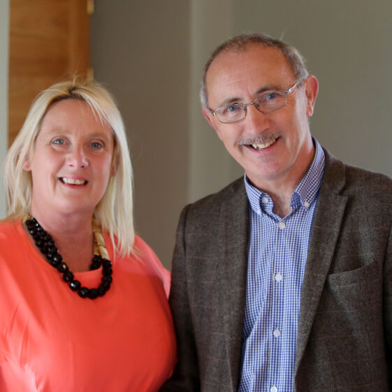 Galway Gastronomic Heritage Day 20 Hazel Morrison from Moycullen and Christy Cunniffe at the Galway's Gastronomy Project launch organised by Galway County Heritage at Claregalway Castle.
| Hany Marzouk