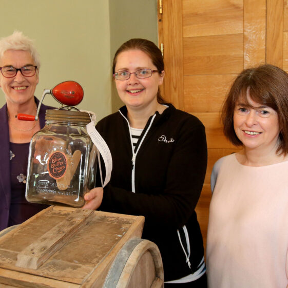 Galway Gastronomic Heritage Day 3 Margaret Marlow, Pauline Connolly and Derdra McDonnell from Milltown at the Galway's Gastronomy Project launch organised by Galway County Heritage at Claregalway Castle.
| Hany Marzouk