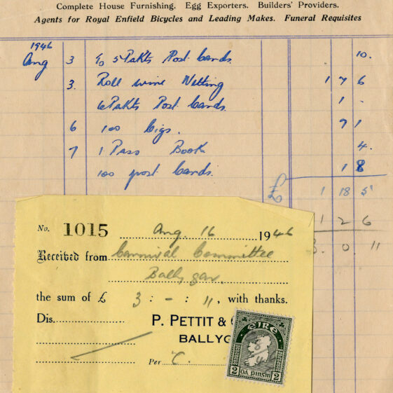 Ballygar Shop Receipts