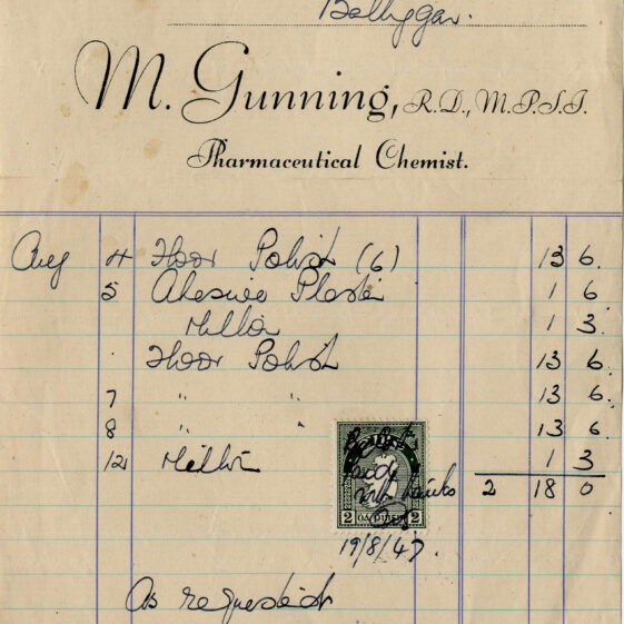 Ballygar Shop Receipts
