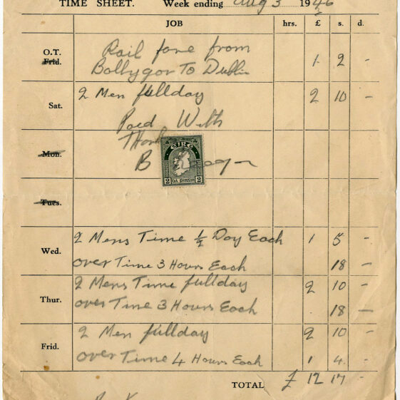 Ballygar Shop Receipts