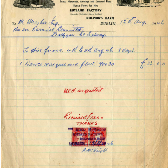 Ballygar Shop Receipts