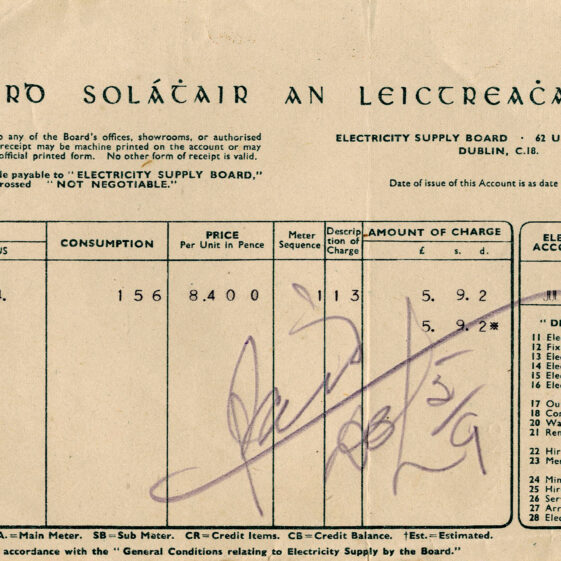 Ballygar Shop Receipts