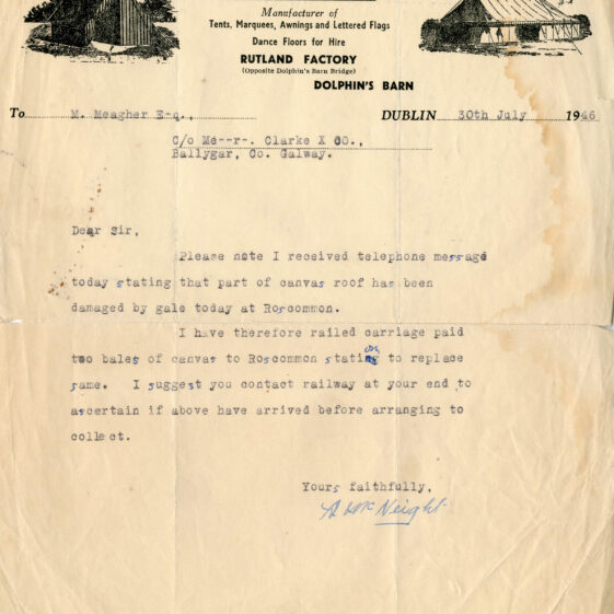 Ballygar Shop Receipts