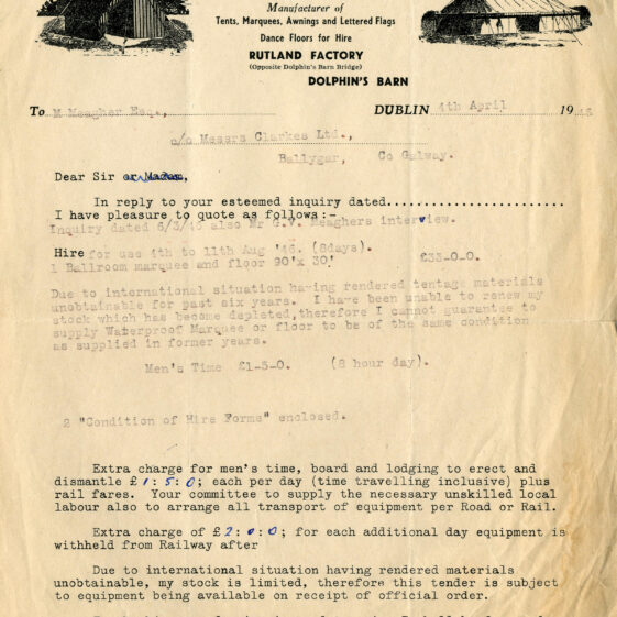 Ballygar Shop Receipts