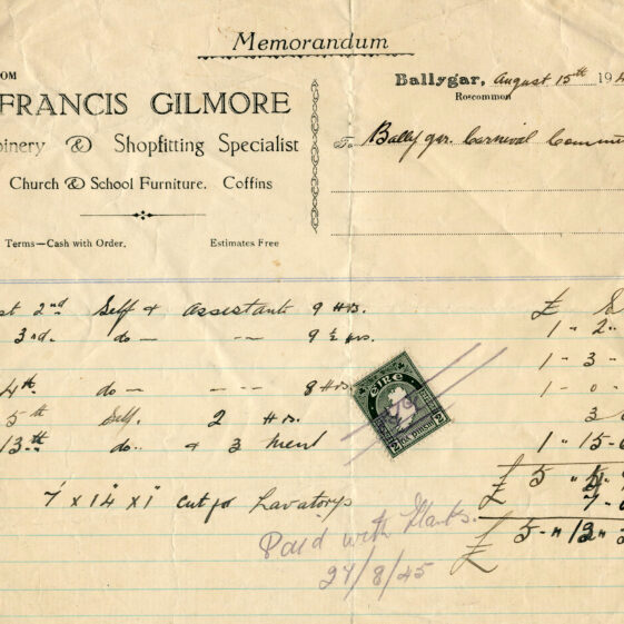 Ballygar Shop Receipts