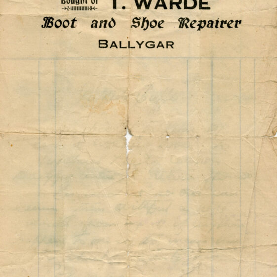 Ballygar Shop Receipts