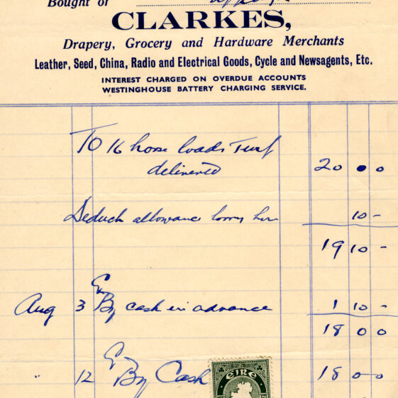 Ballygar Shop Receipts