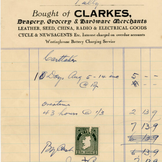 Ballygar Shop Receipts