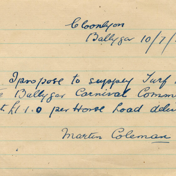 Ballygar Shop Receipts