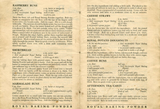Royal Baking Powder Recipes