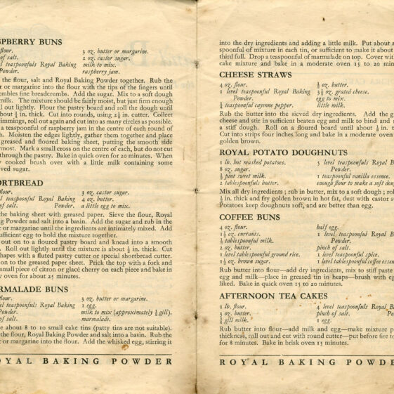 Royal Baking Powder Recipes