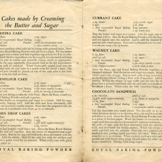 Royal Baking Powder Recipes