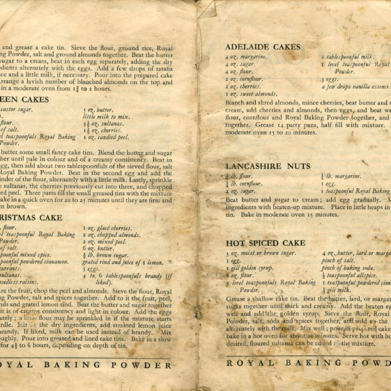Royal Baking Powder Recipes