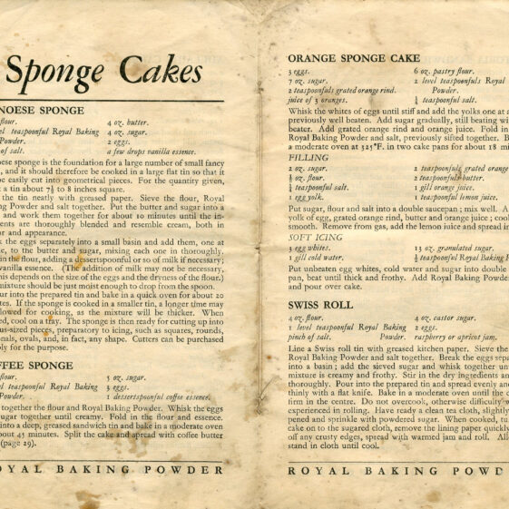 Royal Baking Powder Recipes