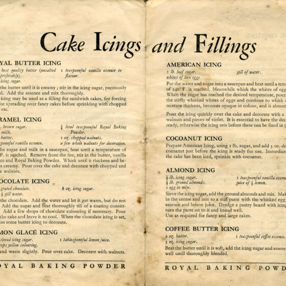 Royal Baking Powder Recipes