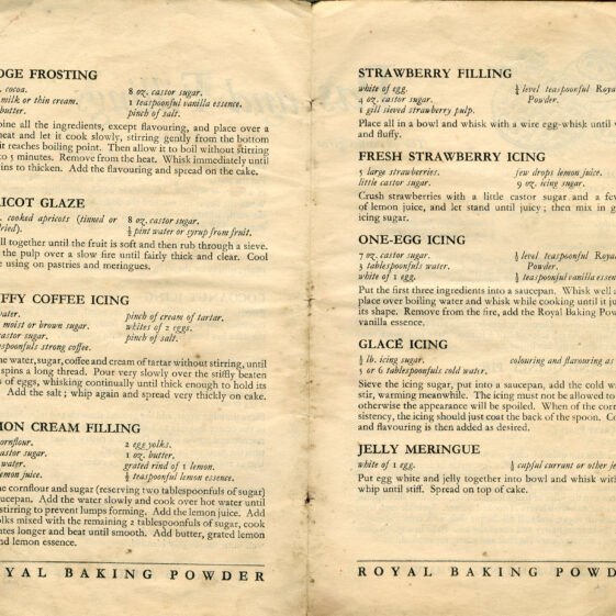 Royal Baking Powder Recipes
