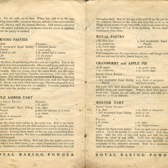 Royal Baking Powder Recipes