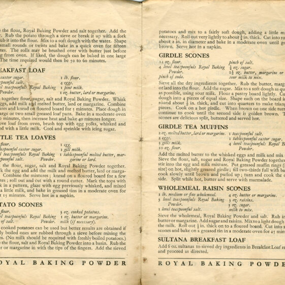 Royal Baking Powder Recipes