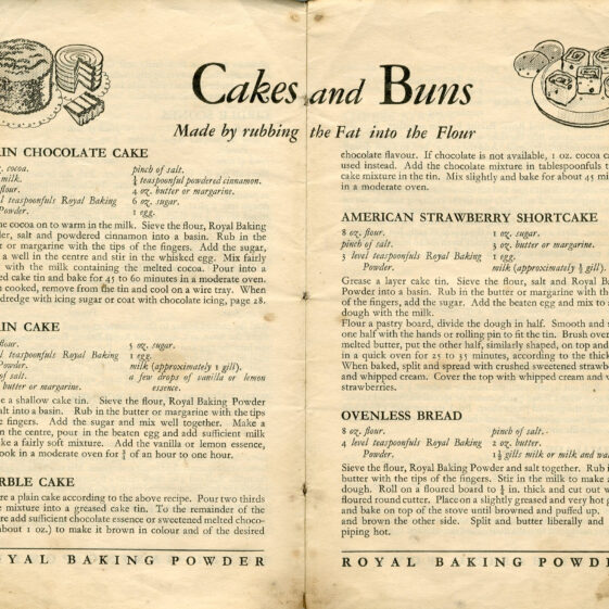 Royal Baking Powder Recipes