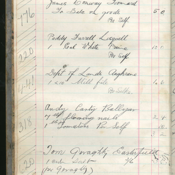 Shop Ledger 1936