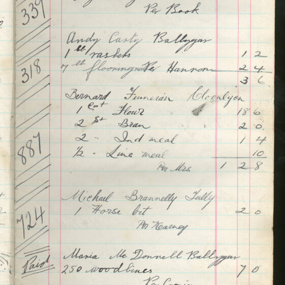 Shop Ledger 1936