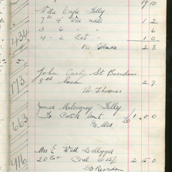 Shop Ledger 1936