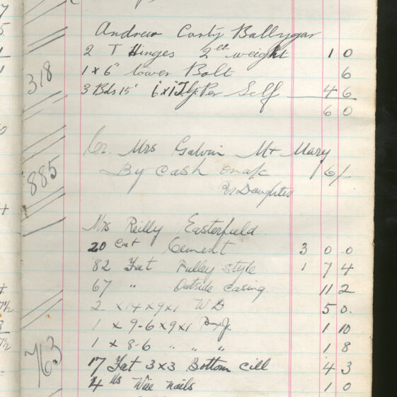 Shop Ledger 1936