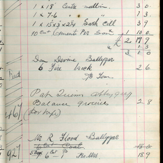 Shop Ledger 1936