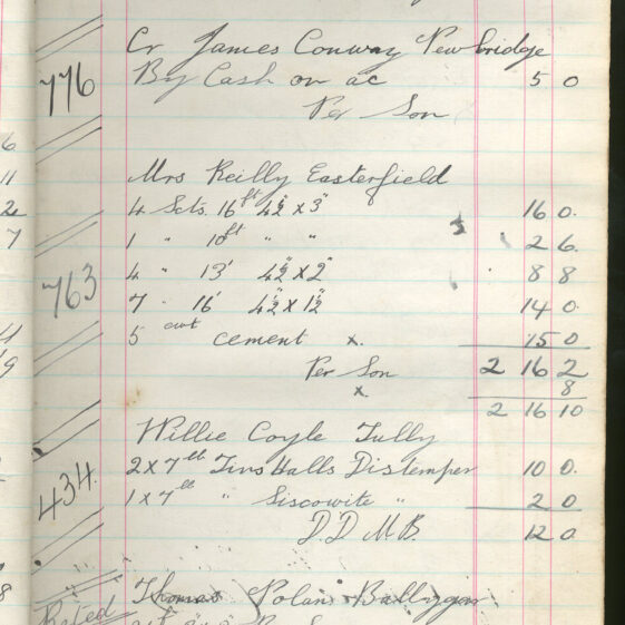 Shop Ledger 1936