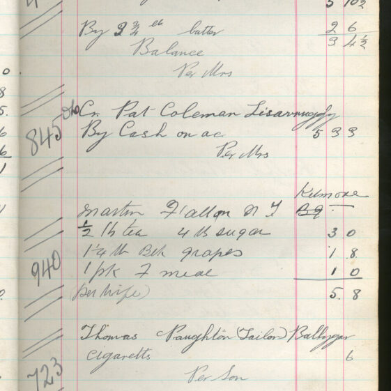 Shop Ledger 1936