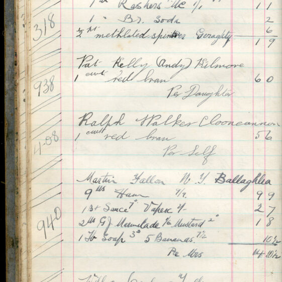 Shop Ledger 1936